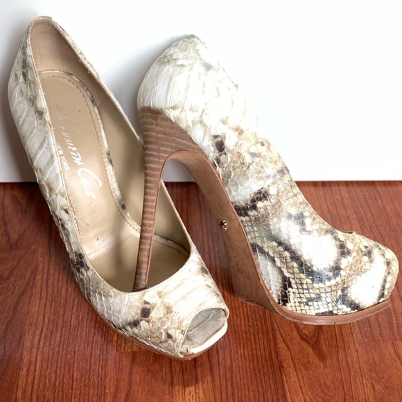 kenneth cole snakeskin heels